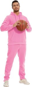 Women's Pink Casual Tracksuit Pants Solid Color <b>Elastic</b> Waist Adjustable <b>Cord</b> Two Side Pockets Full Length Regular Fit Spring - Product Image 5
