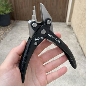 Alicates Paralelos de Acero Inoxidable de Primera Calidad, 3 Pasos, Redondos y Cóncavos, 3, 4 y 5 mm, 140 mm, para Herramientas Profesionales de Joyería - Product Image 1