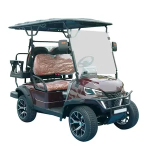 Sıcak satış yeni Modle tarzı 4 koltuk elektrikli Golf arabası CE sertifikası ile 72V lityum pil elektrik golf arabası
