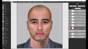 Logiciel de reconnaissance faciale, outil d'édition pour la sélection des sourcils et des yeux, modèle OSS-1019, garantie 1 an - Product Image 2