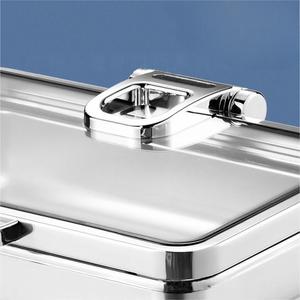 stainless steel self heating thermal glass display commercial <b>buffet</b> food <b>warmer</b> - Product Image 4