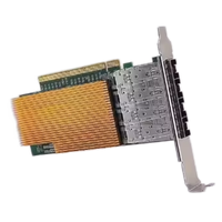 Carte Ethernet 25 Gb/s basée sur puce Intel E810-CAM2 - Carte réseau à fibre optique 4 ports Garantie de 3 ans