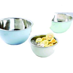 Ensemble de bols à salade de fruits en métal pour la cuisine, vente en gros, couleur, acier inoxydable - Product Image 1