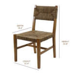 เก้าอี้ทานอาหารลายกล้วยแบบทอด้วยผ้าทอสไตล์บ้านไร่ - Product Image 2