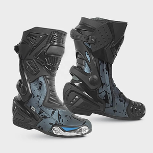 Best Quality Waterproof Breathable 100% Genuine Leather Material Custom Made Motorbike Racing <b>Boots</b> For Racing Men Shoes - Product Image 6