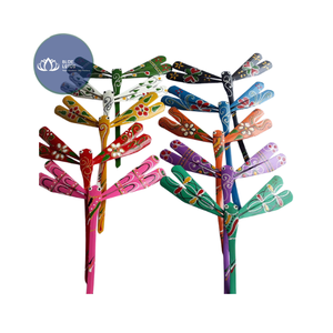Juguete de equilibrio de libélula de bambú premium, el más vendido – Artesanía cultural hecha a mano para decoración de mesa interior - Product Image 1