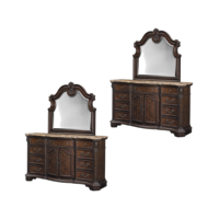 Commode de chambre à coucher de style européen simple et luxueux, meuble de rangement, coiffeuse avec miroir, prix de gros