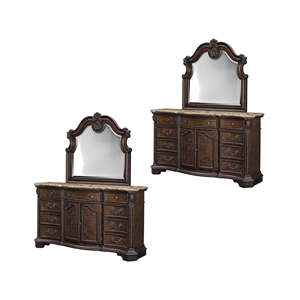 Commode de chambre à coucher de style européen simple et luxueux, meuble de rangement, coiffeuse avec miroir, prix de gros - Product Image 4