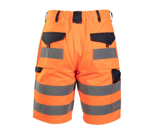 Shorts de travail en coton haute visibilité pour hommes, réfléchissants, ajustables, respirants, ignifuges, séchage rapide, Rip-Stop - Product Image 4