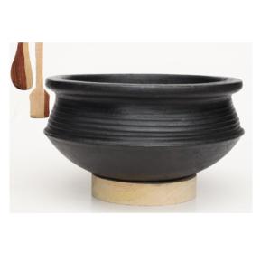 Grand pot en terre cuite écologique, compatible gaz et induction, avec couvercle, pour la cuisson et la décoration de la maison - Product Image 6