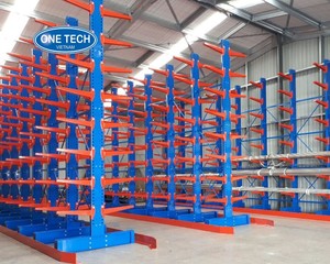 Customization Heavy Duty Cantilever <b>Racking</b> <b>System</b> Electrostatic powder coating Steel Adjustable Arms for Industrial Pipe Timber - Product Image 3