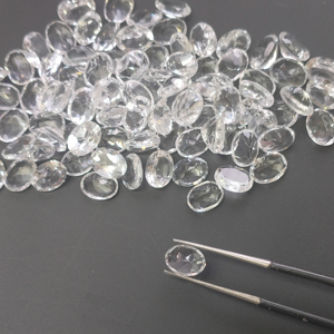 Natural White Topaz 8x6MM Oval Cut Best Quality Calibrated Loose Gemstone For Designer Jewelry Making - Product Image 4
