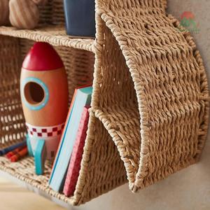 Best Choice Natural Wicker Seagrass Rocket <b>Wall</b> <b>Shelf</b> for Kid's Furniture and Bedroom <b>Wall</b> Decor Handmade in Vietnam - Product Image 2
