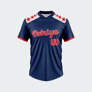 Men's Custom Printing Team Wear Baseball Shirts Best Quality Baseball Jerseys For Training Solid color 140g All Season - Product Image 1