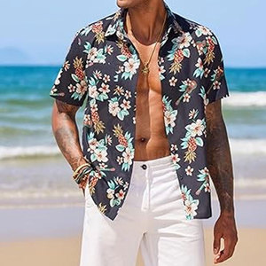 2026 New Arrival Men Beach Shirts Stylish Street Fashion Bulk Supply Summer Wear Beach Shirts For Men - Product Image 6