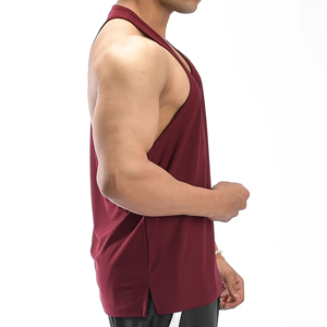 Débardeur Homme Uni Respirant Personnalisé Col Rond Sans Manches Décontracté pour Entraînement et Gym – Vente en Gros - Product Image 2