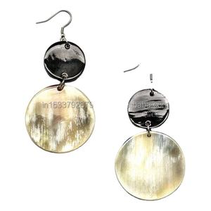 Top Quality Handmade Buffalo Horn <b>Earring</b> Hot Selling Buffalo Horn <b>Earring</b> Natural Buffalo Horn <b>Earring</b> for Women - Product Image 6