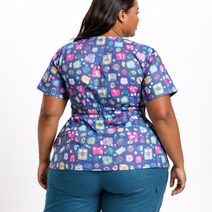 Conjuntos de Uniformes Médicos Unisex de Tallas Grandes Personalizados al por Mayor (Tejido de Poliéster) para Diversos Tipos de Cuerpo - Proveedor Directo de Fábrica - Product Image 2