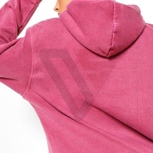 Custom High Quality 100% Cotton Fleece <b>Zip</b> <b>Hooded</b> Winter Women's Oversized Vintage Streetwear Heavy Weight Sweatshirts - Product Image 2