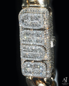 สร้อยคอแบบ Cuban Link ชุบทอง 18K ประดับเพชรซิคอน สไตล์ฮิปฮอป สำหรับทุกเพศ เหมาะสำหรับงานปาร์ตี้ - Product Image 2