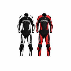 Combinaison de course moto Outfirst Sports, manches longues, cuir, respirante, toutes saisons, équipement de moto pour homme - Product Image 1