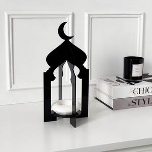 Centre de table décoratif en métal pour le Ramadan, idéal pour la décoration de restaurants, hôtels et banquets. - Product Image 1