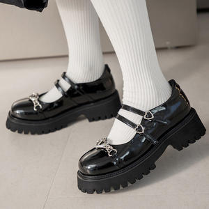 Mocasines de Plataforma de PU para Mujer Ann's con Cordones, Hebilla de Corazón, Suela Gruesa y Tacón Acolchado, Zapatos de Moda - Product Image 3