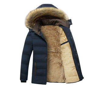 Custom Men's Parka Jacket with Hood Warm Winter <b>Coat</b> <b>Waterproof</b> Wool Sports <b>Coat</b> <b>Plus</b> <b>Size</b> Long Fur Decorated Cotton Filled - Product Image 4
