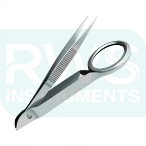 RWS INSTRUMENTS – Kit de 8 pinces à épiler de précision à pointe fine avec loupe – Instruments chirurgicaux professionnels en acier inoxydable - Product Image 3