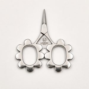 Ciseaux Putford blancs, petits ciseaux mignons pour broderie, mini-ciseaux bicolores circulaires de Degen - Product Image 6