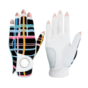 Guante de Golf de Microfibra para Mujer, Mano Derecha, Impresión por Sublimación, Antideslizante, Cierre de Velcro, Uso Deportivo - Product Image 1