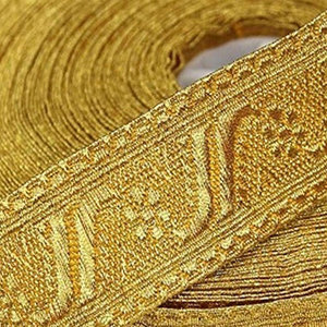 Cordón de alambre ceremonial trenzado de alta calidad para la venta, cinta de alambre dorado para uniformes OEM, trenza de encaje a la venta - Product Image 5