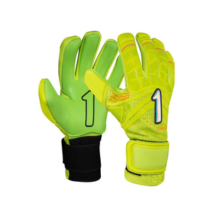 Gants de gardien de but en cuir de haute qualité avec logo personnalisé, antidérapants, ajustables, imperméables et respirants pour le football - Product Image 6