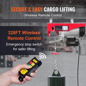 Argano Elettrico Wireless da 440 Libbre con Verricello 110V, Cavo da 40 Piedi, Altezza di Sollevamento 6m, Telecomando Incluso - Product Image 3