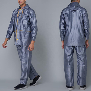 <b>Rain</b> Suit Durable Waterproof Rainwear <b>Jacket</b> and Pants Set for Travel Hiking Fishing OEM Bulk - Product Image 2