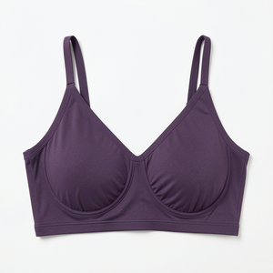 Sujetador Deportivo Sin Costuras para Mujer, Cobertura Total, Ligero, Cómodo para Uso Diario, Lencería de Spandex/Poliéster, Suave y Elástico, OEM ODM - Product Image 5