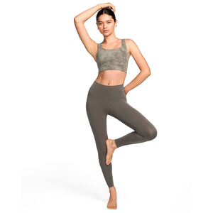 High Quality Breathable Seamless Knitted Mid Waist <b>Women</b> <b>Leggings</b> Spandex/Polyester Sportswear Workout Casual Style - Product Image 1