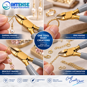Pince coupante de précision professionnelle en acier inoxydable pour la fabrication de bijoux, l'électronique, l'artisanat et la coupe de fils - Product Image 4