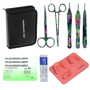 Kit de Suture Professionnel pour la Pratique Chirurgicale, Instruments Chirurgicaux Réalistes en Acier Inoxydable pour Étudiants en Médecine - Product Image 1