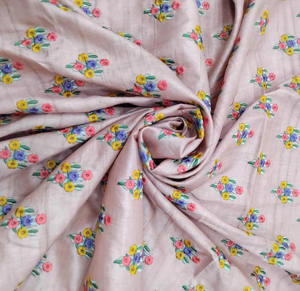 Malty Dobby Embroidered Chiffon Fabric 100% Polyester Breathable Eco-Friendly Medium Weight <b>Wedding</b> Customized Color Textile - Product Image 2