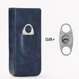 Estuche para cigarros de cuero genuino con cortador integrado para una portabilidad y comodidad de lujo a un precio razonable. - Product Image 5