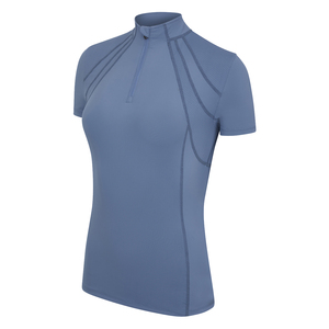 High Quality 4way Stretch Horse Riding Equestrian Shirt Top <b>Base</b> <b>Layer</b> Competition Show Shirt Polo in Soft Feel Technical Fabric - Product Image 3