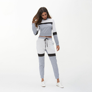 OEM/ODM Custom Made Solid Color Regular 2 Piece Sweatshirt Baggy Jogger Set Breathable Vintage Embroidered <b>Hip</b> Hop Style Winter - Product Image 3
