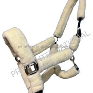 Forte réglable en Nylon cheval licou PP sangle couronne en cuir licou avec muserolle Type corde licou - Product Image 3