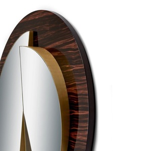 Newest Modern <b>Round</b> <b>Wall</b> <b>Mirror</b> With Wood Frame And Two-Side Glass Design Decorative - Product Image 6