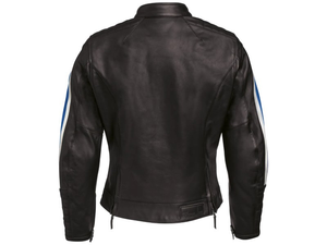 Veste de moto de sécurité pour femme BW Womens Schwabing en cuir de vachette, style Cafe Racer, Urban/Heritage, Racing, Roadster, homologuée CE - Product Image 2