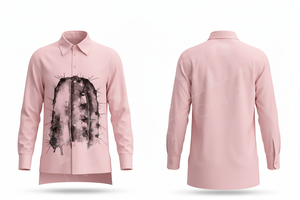 Camisa de Vestir de Manga Larga con Botones para Oficina, con Estampado Artístico Abstracto, Corte Ajustado Informal, Camisa de Vestir de Moda Urbana para Hombre - Product Image 6