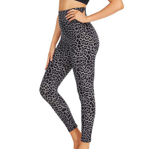 Leggings de sport pour femme, imprimé léopard, anti-transpiration, en polyester et élasthanne, prix de gros. - Product Image 5