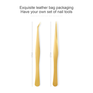 Pinzas Profesionales 3D de Acero Inoxidable para Cejas, Pinzas para Extensión de Pestañas Postizas, Herramientas de Maquillaje - Product Image 4