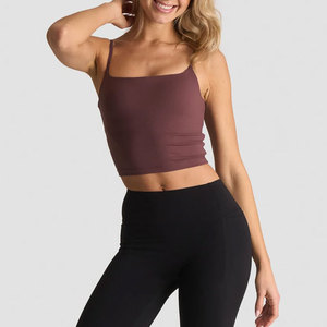 <b>Women</b> Crop Tank <b>Top</b> Slim Fit Breathable Sleeveless <b>Backless</b> Workout Reversible Racerback Body Fit Eco-Friendly Gym <b>Top</b> - Product Image 3